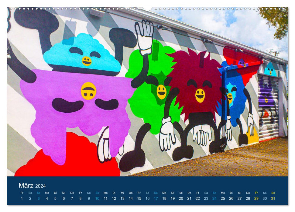 Miami Graffiti (CALVENDO Premium Wandkalender 2024)