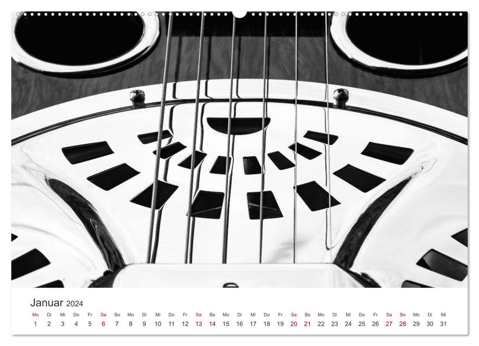 Dobro-Gitarre (CALVENDO Wandkalender 2024)