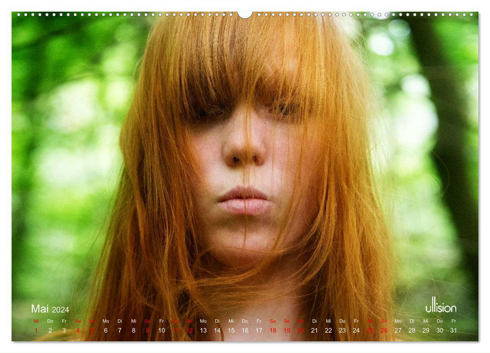 REDHEADS - Portrait aus dem Paradies (CALVENDO Premium Wandkalender 2024)