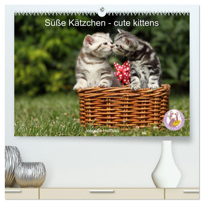 Süße Kätzchen - cute kittens (CALVENDO Premium Wandkalender 2024)
