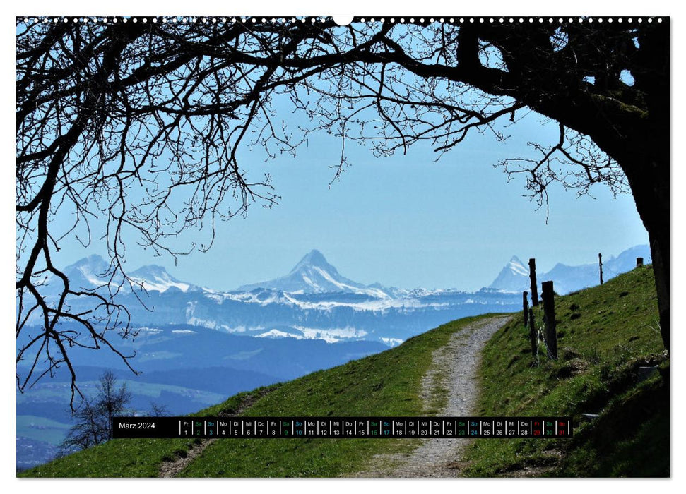 Wandern - Spaziergänge für die Seele Hausberg Gurten/ Bern (CALVENDO Premium Wandkalender 2024)