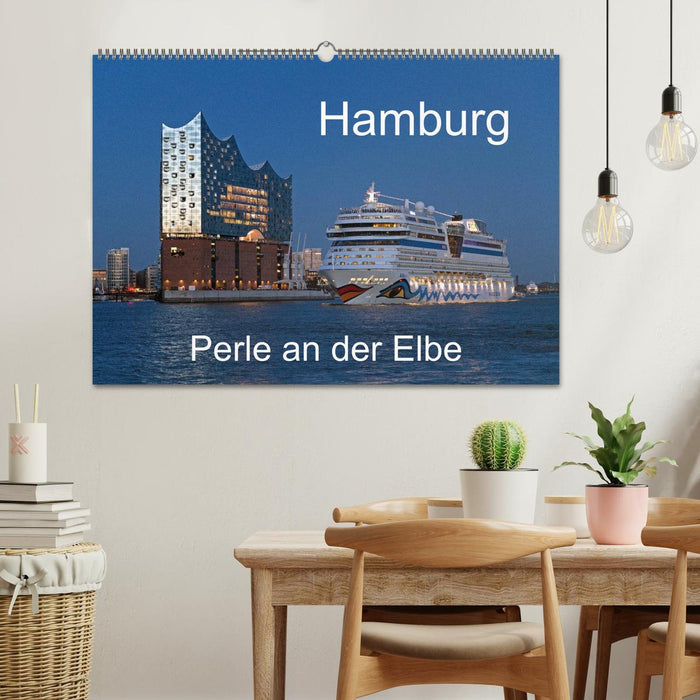 Hamburg - Perle an der Elbe (CALVENDO Wandkalender 2024)