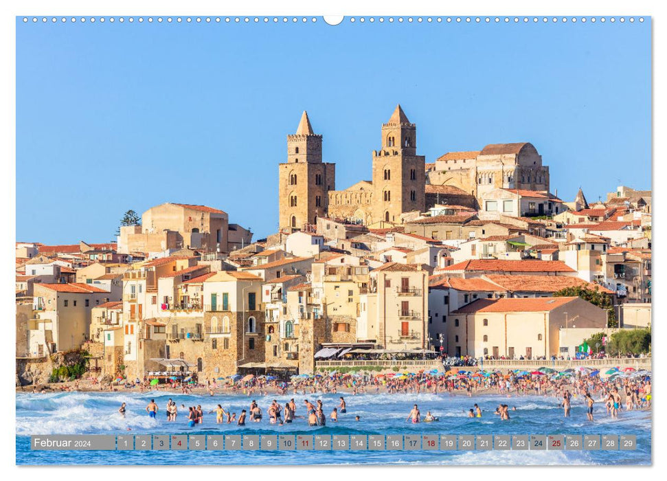 Sizilien - Von Palermo nach Cefalù (CALVENDO Wandkalender 2024)