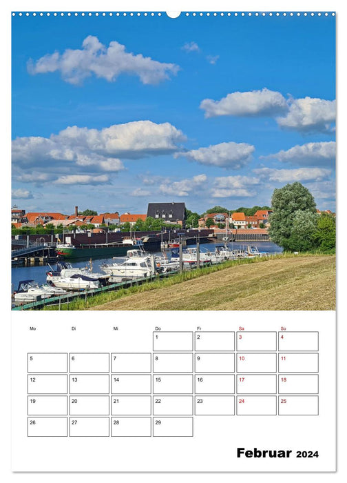 Boizenburg am Elberadweg (CALVENDO Wandkalender 2024)