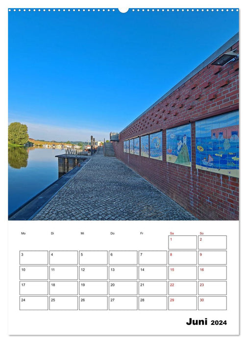 Boizenburg am Elberadweg (CALVENDO Wandkalender 2024)