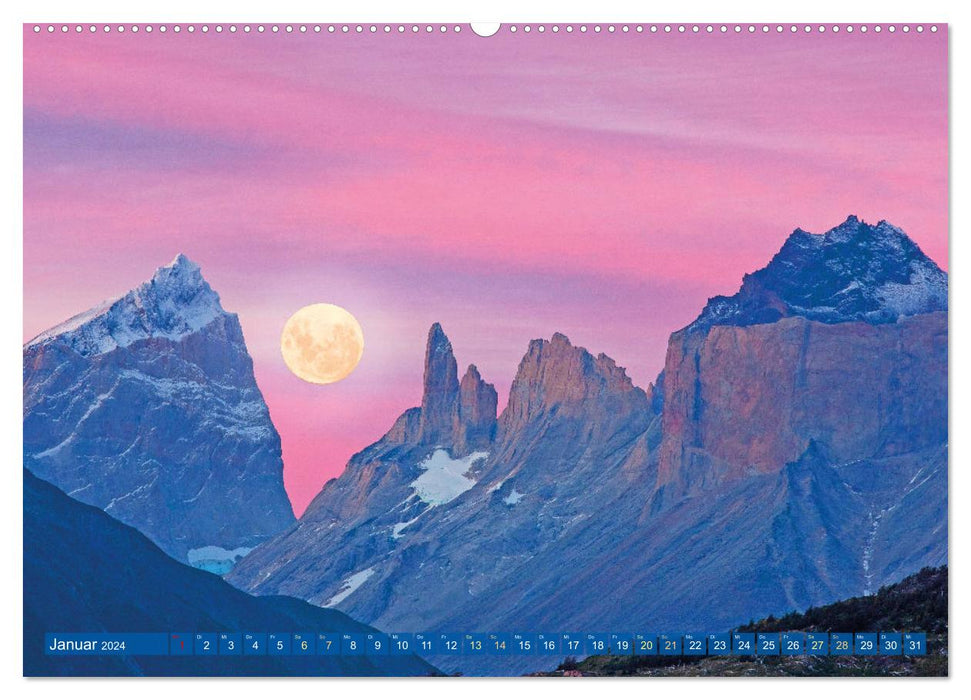 Vollmond: Wundersames Licht des Mondes (CALVENDO Premium Wandkalender 2024)