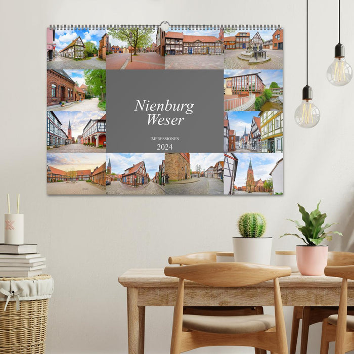 Impressions Nienburg Weser (calendrier mural CALVENDO 2024) 