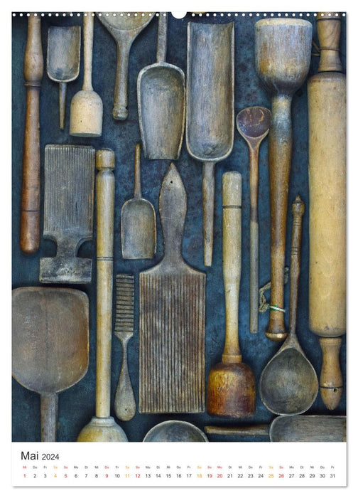 Vintage kitchen utensils (CALVENDO Premium Wall Calendar 2024) 