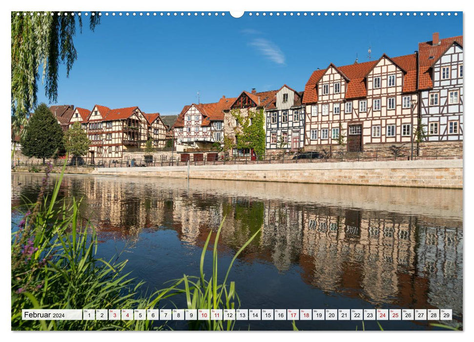 The German half-timbered road (CALVENDO Premium Wall Calendar 2024) 