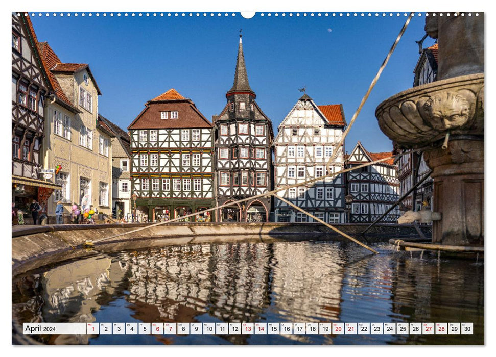 The German half-timbered road (CALVENDO Premium Wall Calendar 2024) 