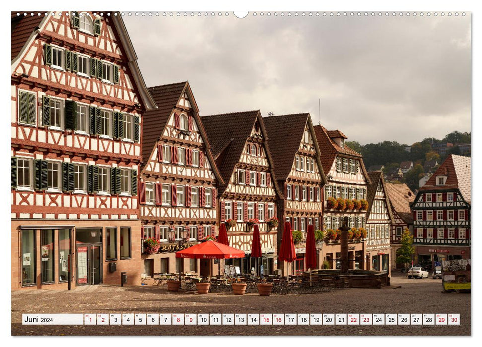 The German half-timbered road (CALVENDO Premium Wall Calendar 2024) 