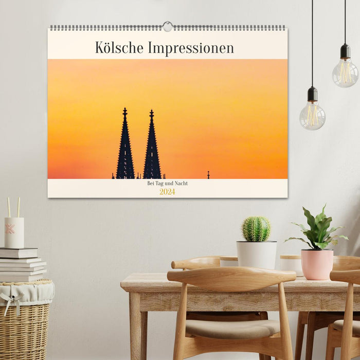 Cologne impressions by day and night (CALVENDO wall calendar 2024) 