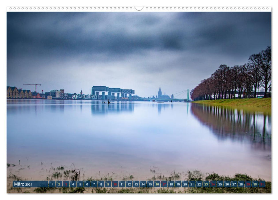 Kölsche Impressionen bei Tag und Nacht (CALVENDO Wandkalender 2024)