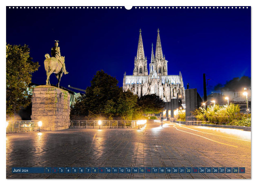 Cologne impressions by day and night (CALVENDO wall calendar 2024) 