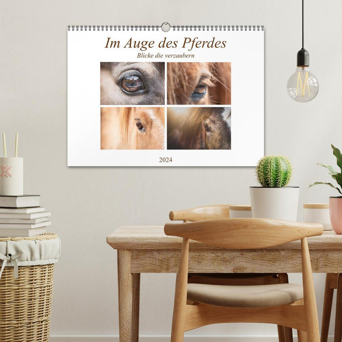 In the eye of the horse (CALVENDO wall calendar 2024) 