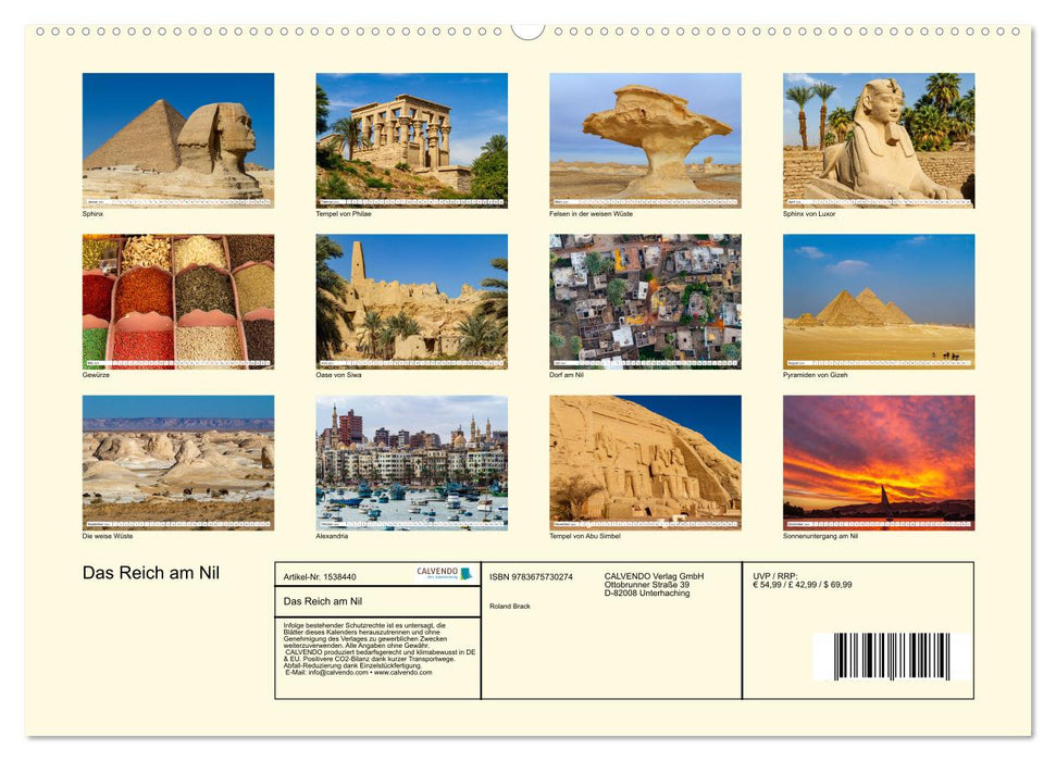 The Empire on the Nile (CALVENDO wall calendar 2024) 