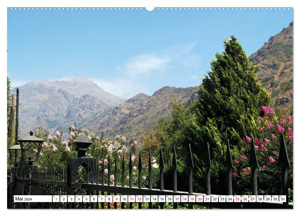 From the Andes to the Pacific - Santiago de Chile and the surrounding area (CALVENDO Premium Wall Calendar 2024) 