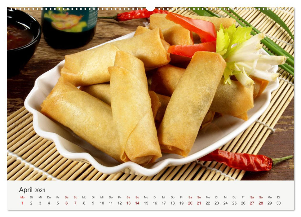 Vegan Food Calendar – Dishes and Snacks (CALVENDO Premium Wall Calendar 2024) 