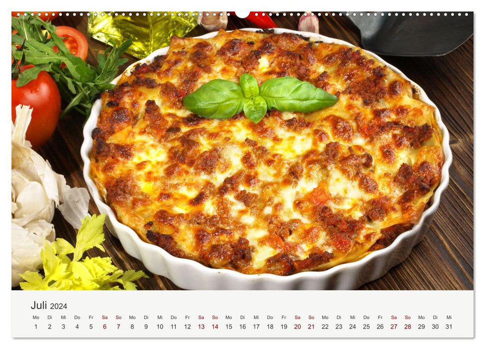 Vegan Food Calendar – Dishes and Snacks (CALVENDO Premium Wall Calendar 2024) 