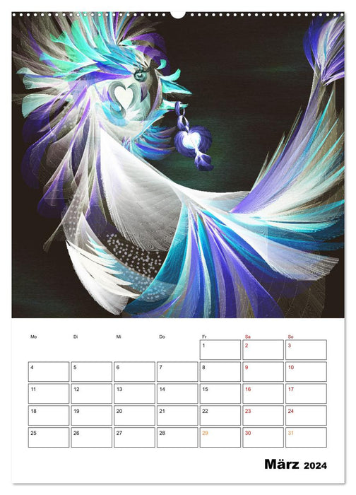 Zauberhaftes Textildesign (CALVENDO Wandkalender 2024)