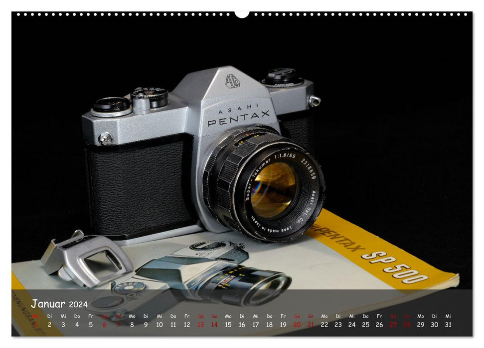 Legendäre Kameras der Marke Pentax (CALVENDO Premium Wandkalender 2024)