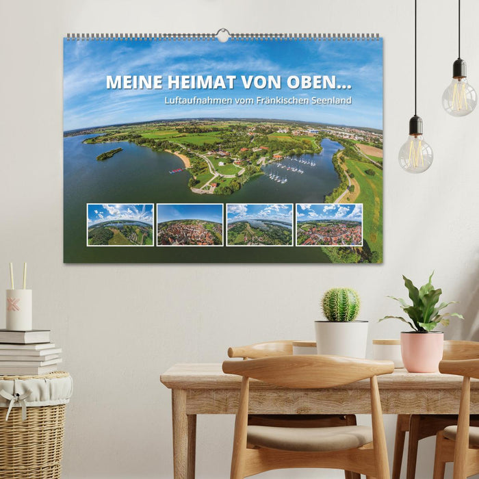 Meine Heimat von oben ... Luftaufnahmen vom Fränkischen Seenland (CALVENDO Wandkalender 2024)