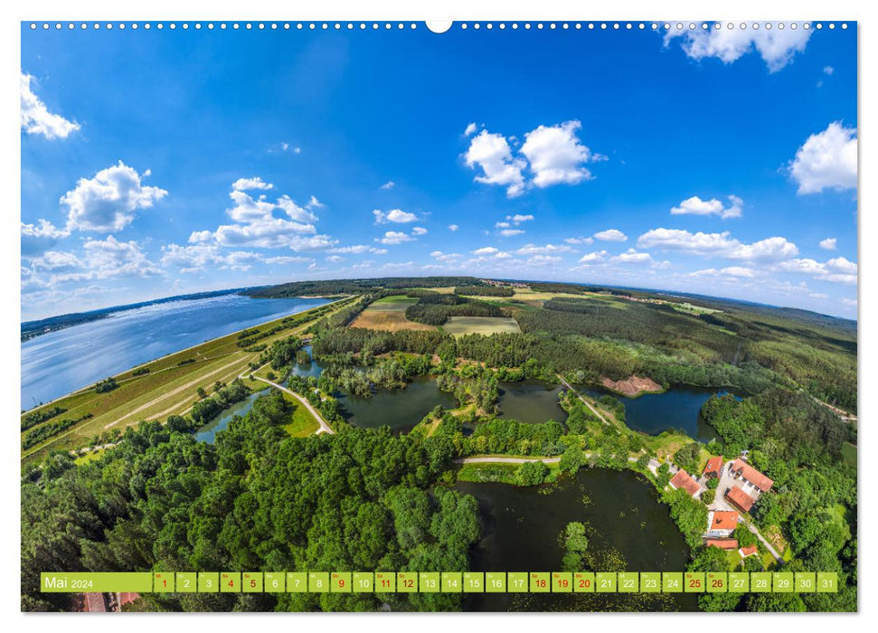 Meine Heimat von oben ... Luftaufnahmen vom Fränkischen Seenland (CALVENDO Wandkalender 2024)