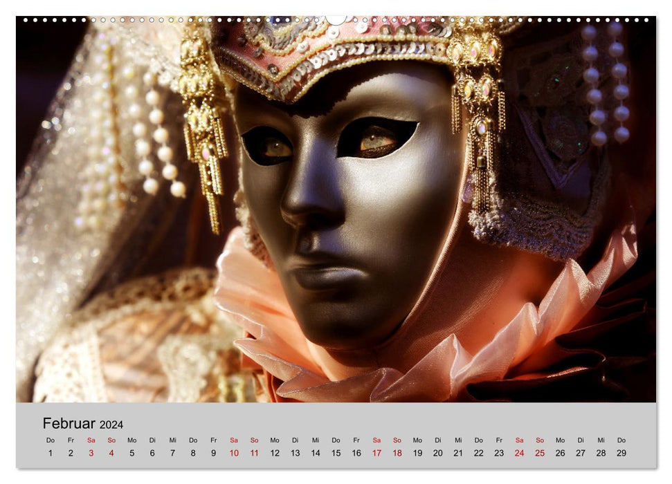 Maskerade di Venezia (CALVENDO Wandkalender 2024)