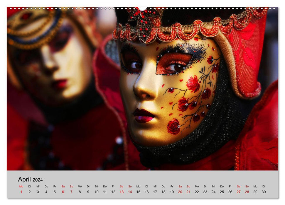 Maskerade di Venezia (CALVENDO Wandkalender 2024)