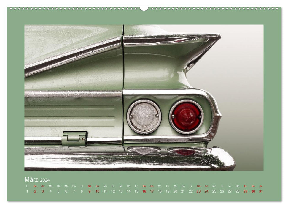 Inspiration US Autoklassiker 1954 bis 1971 (CALVENDO Premium Wandkalender 2024)