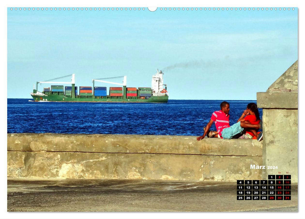 Verliebt in Kuba - Begegnungen in Havanna (CALVENDO Premium Wandkalender 2024)