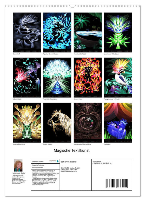 Magische Textilkunst (CALVENDO Wandkalender 2024)