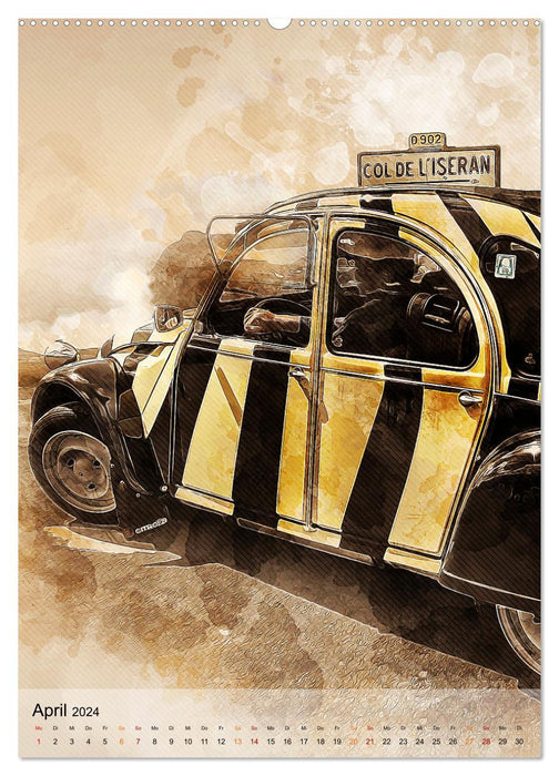 Die Ente - Automobil Legende (CALVENDO Premium Wandkalender 2024)