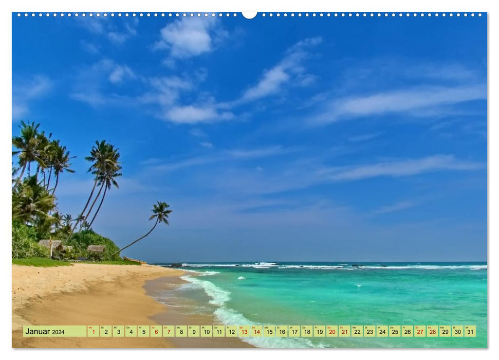 Sri Lanka, Schönheit im Indischen Ozean (CALVENDO Wandkalender 2024)