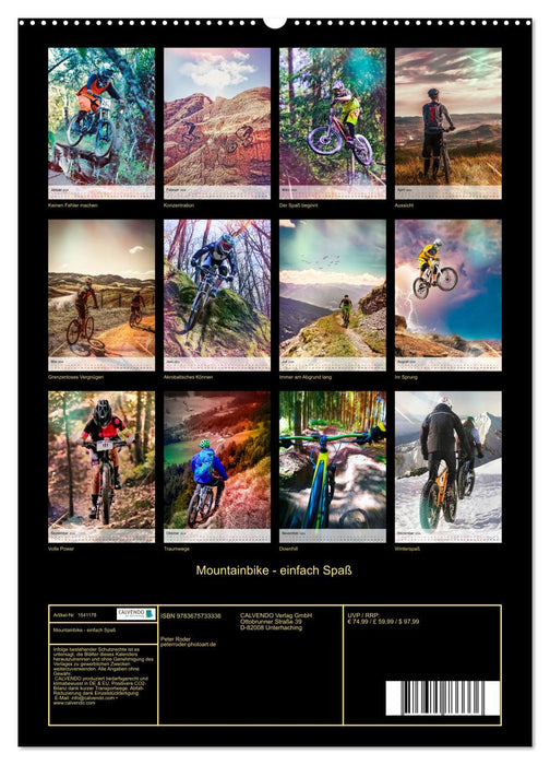 VTT - tout simplement amusant (Calendrier mural CALVENDO Premium 2024)