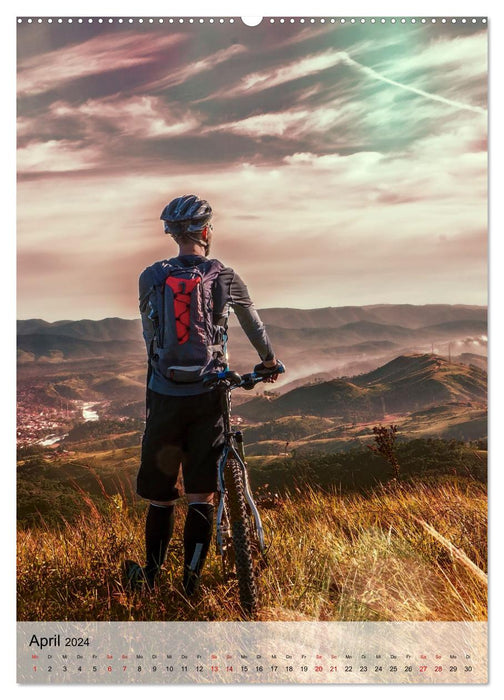Mountainbike - einfach Spaß (CALVENDO Premium Wandkalender 2024)