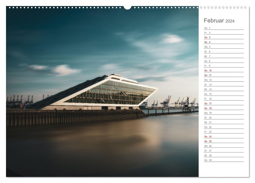 Hambourg, une perle du nord (Calvendo Premium Wall Calendar 2024) 