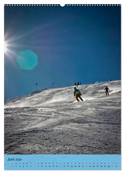 Endlich wieder Skifahren (CALVENDO Premium Wandkalender 2024)