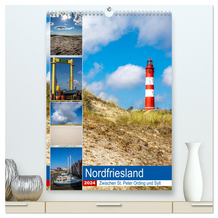 Frise du Nord, entre Saint-Pierre-Ording et Sylt (Calendrier mural CALVENDO Premium 2024)