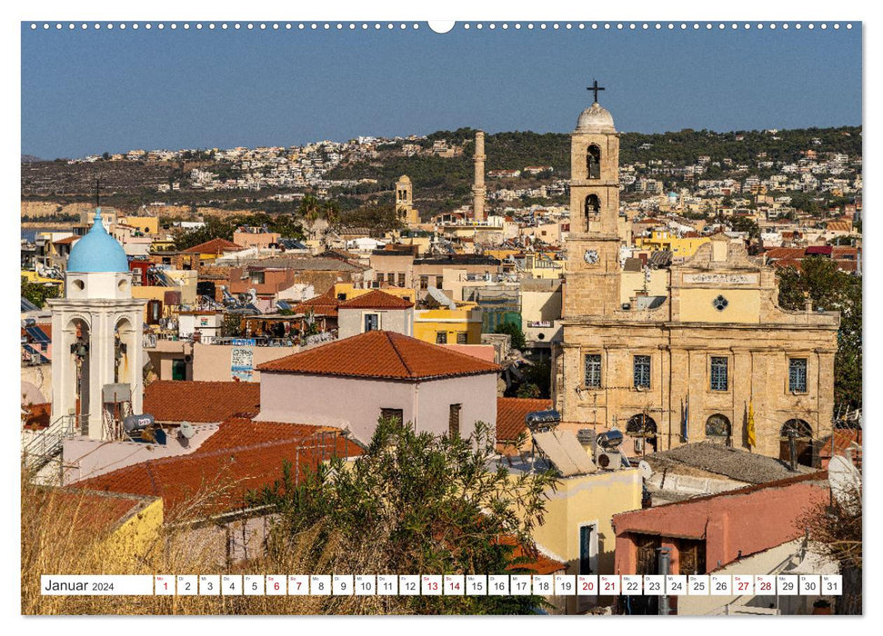 Crète - Chania (Calvendo Premium Wall Calendar 2024) 