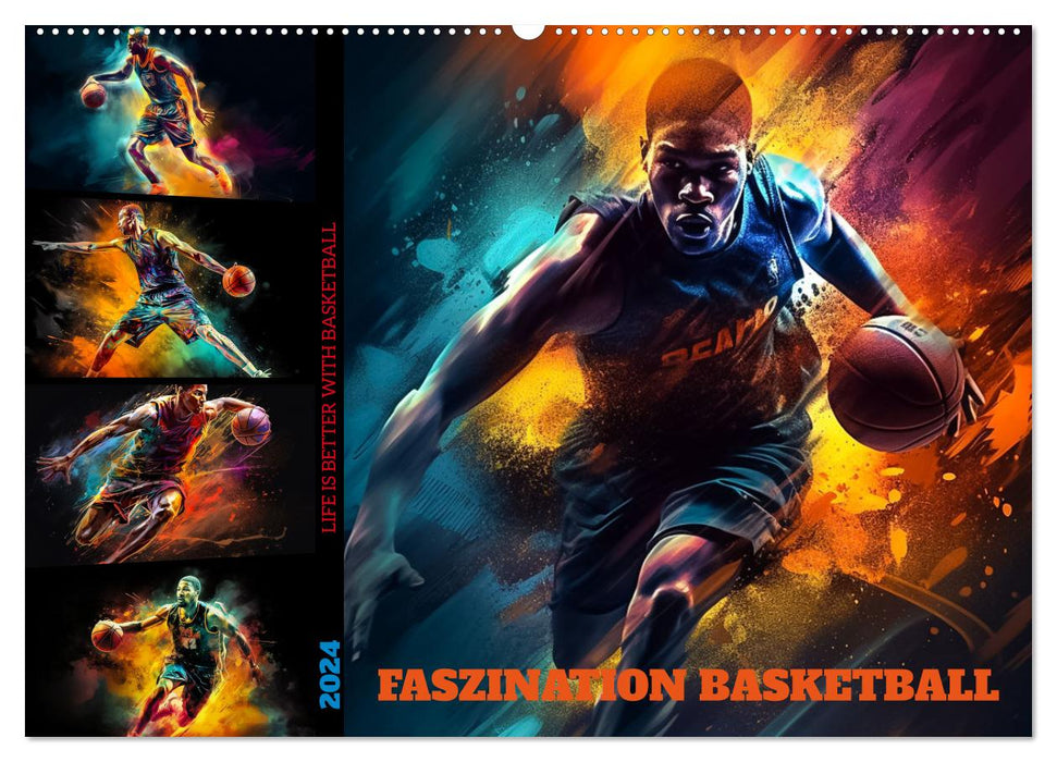 Faszination Basketball (CALVENDO Wandkalender 2024)