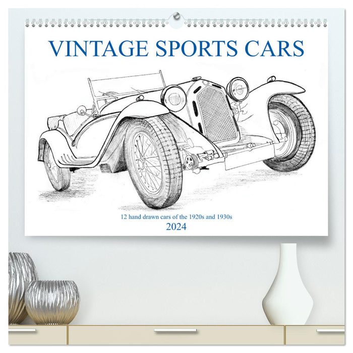 Voitures de sport vintage (Calvendo Premium Wall Calendar 2024) 