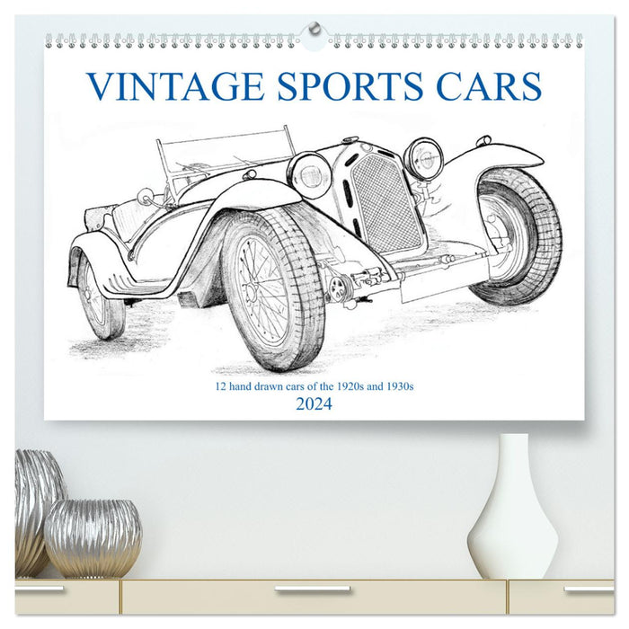 Vintage Sports Cars (CALVENDO Premium Wandkalender 2024)