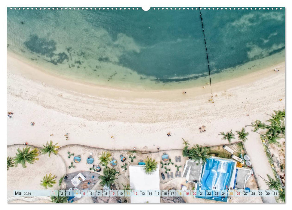 Strand im Blick der Drohne (CALVENDO Premium Wandkalender 2024)