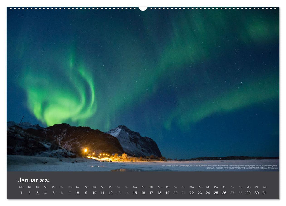 Magie der Polarnacht (CALVENDO Premium Wandkalender 2024)
