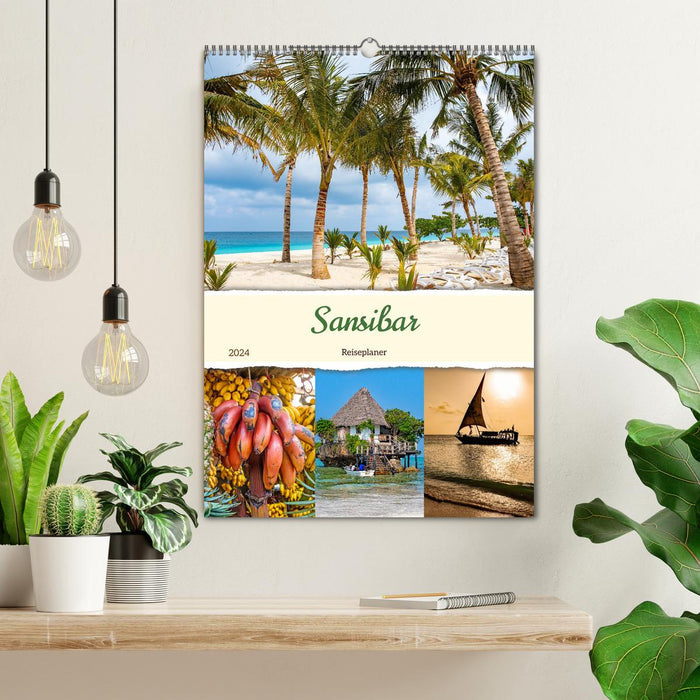 Sansibar - Reiseplaner (CALVENDO Wandkalender 2024)