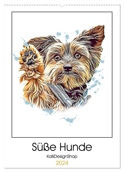 Süße Hunde (CALVENDO Wandkalender 2024)