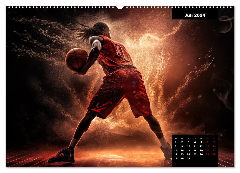 Faszination Basketball (CALVENDO Premium Wandkalender 2024)