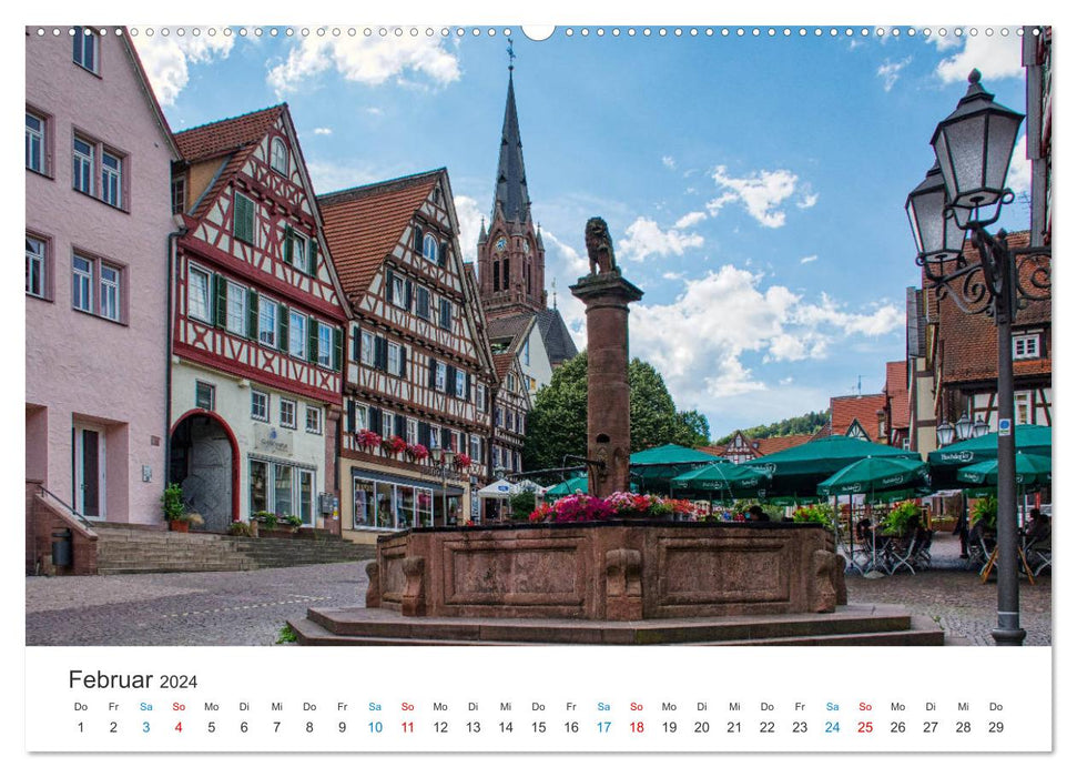 Calw - Die Hermann-Hesse-Stadt (CALVENDO Premium Wandkalender 2024)