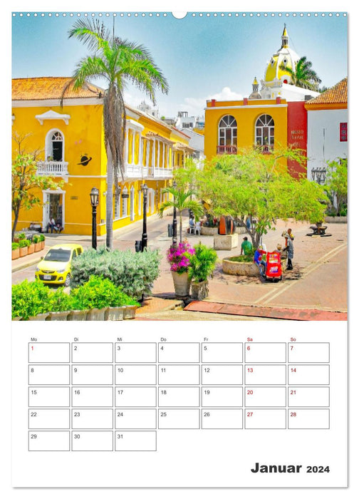 Reise durch Mittelamerika - Urlaubsplaner (CALVENDO Premium Wandkalender 2024)